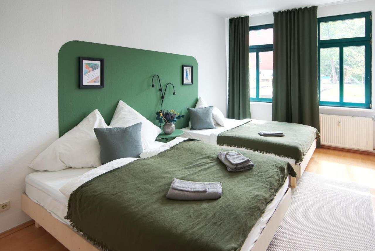 Vonbehling Boutique Apartment Mit 65Zoll Tv Und Designerstuecken Halle (Saale) Exterior foto